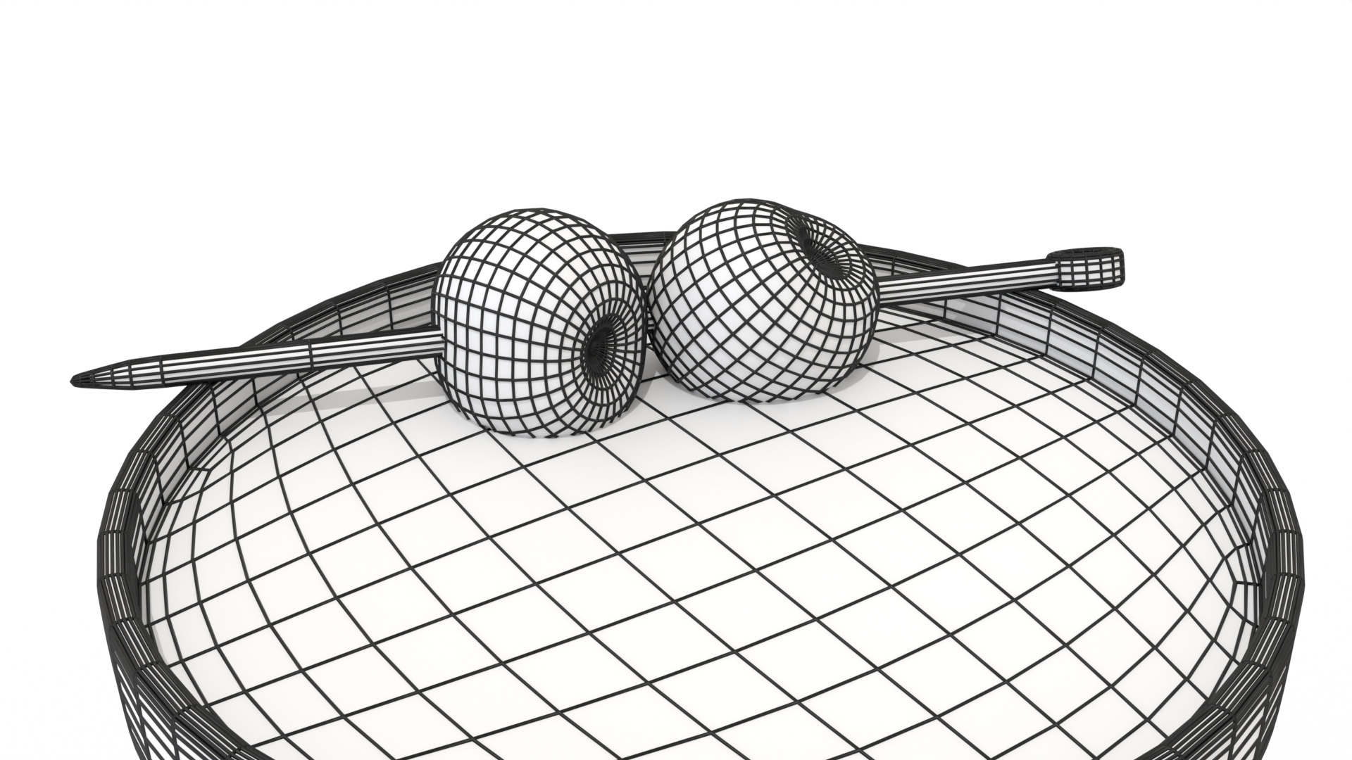 Manhattan Cocktail - with Cherries 3D model_7