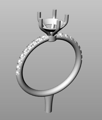 Ring wedding 3D print model_7