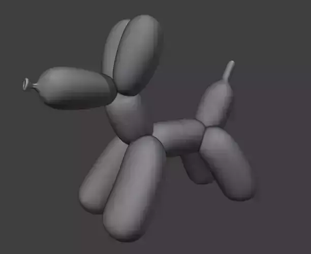 Interlocking Balloon Dog 3D print model