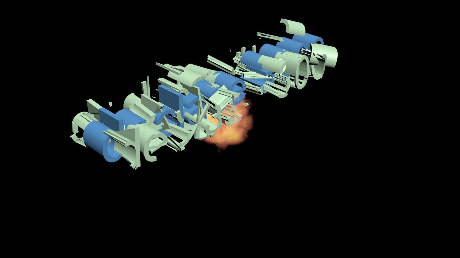 Explosion 3D model_6