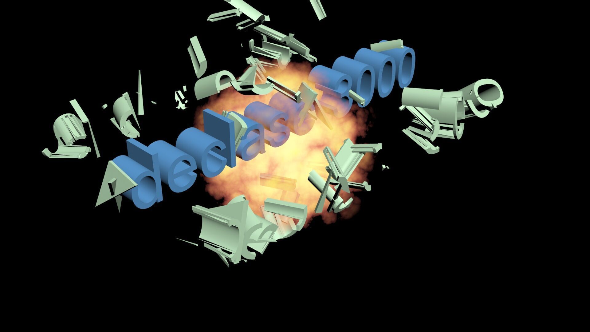 Explosion 3D model_4