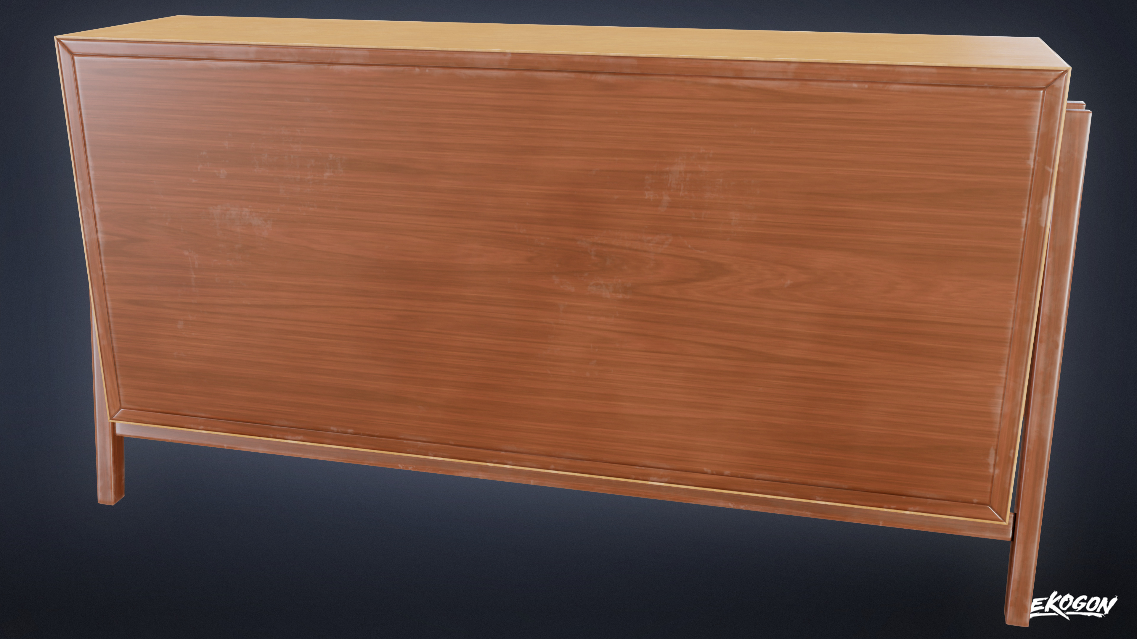 MIDCENTURY - Table 04 - LOW POLY Low-poly 3D model_3