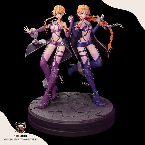 YAMAI TWINS - DATE A LIVE 3D print model