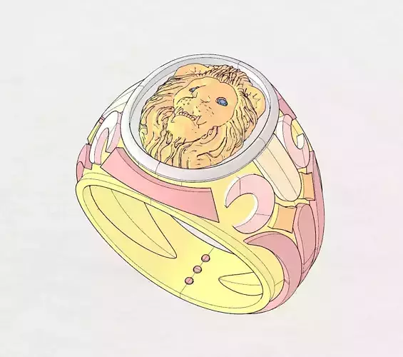 Lion Signer Ring
