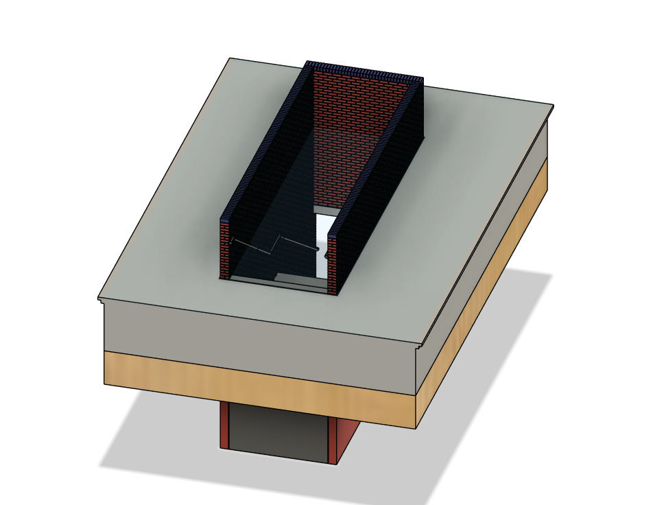 Model Railway Station Platform Brick Subway Steps V2 3D print model_6