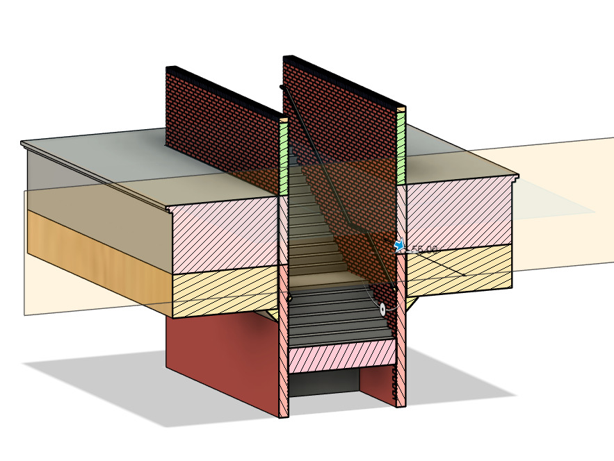 Model Railway Station Platform Brick Subway Steps V2 3D print model_8