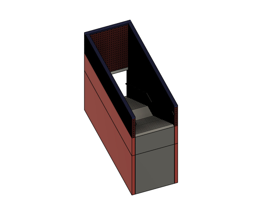 Model Railway Station Platform Brick Subway Steps V2 3D print model_3