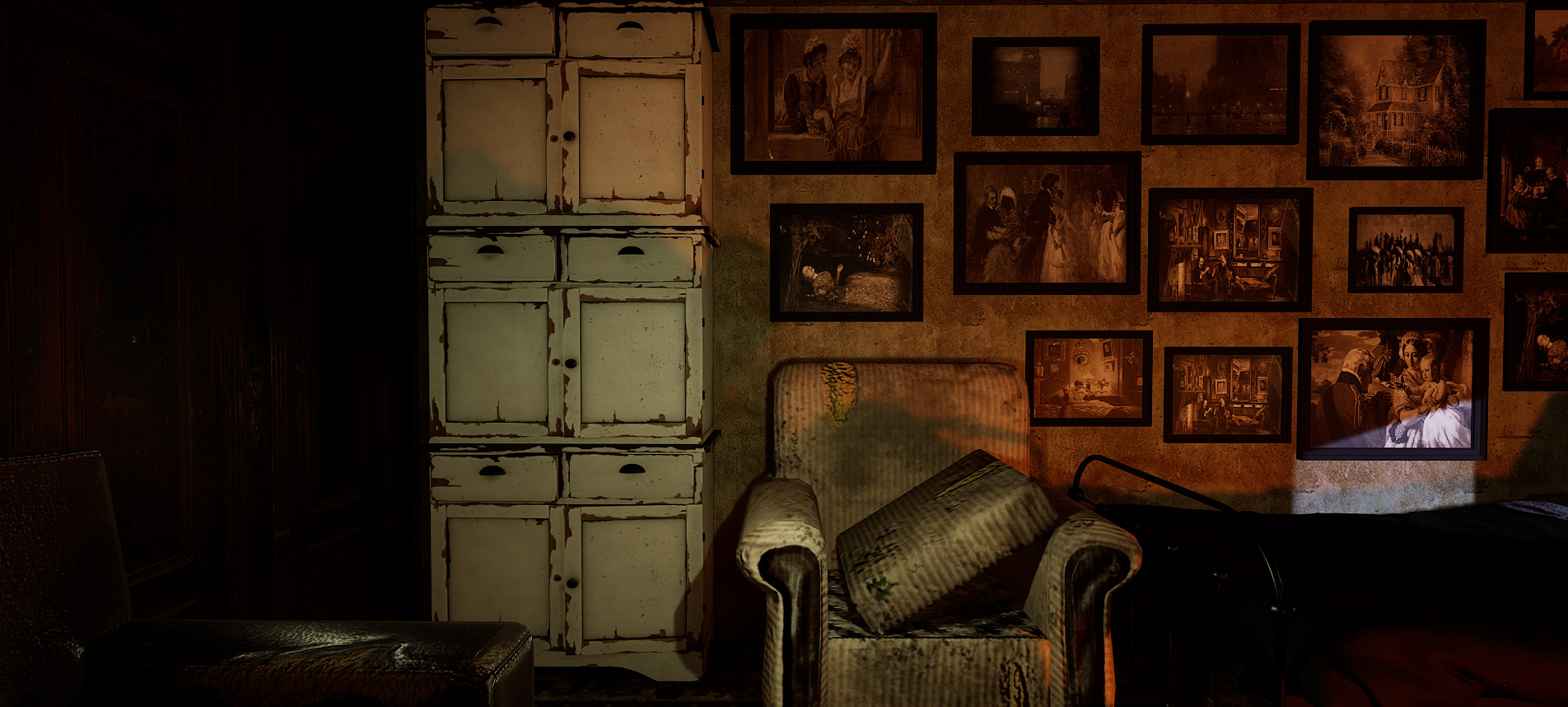 Victorian Nostalgia A Cozy Vintage Room Timeless Elegance 3D model_18