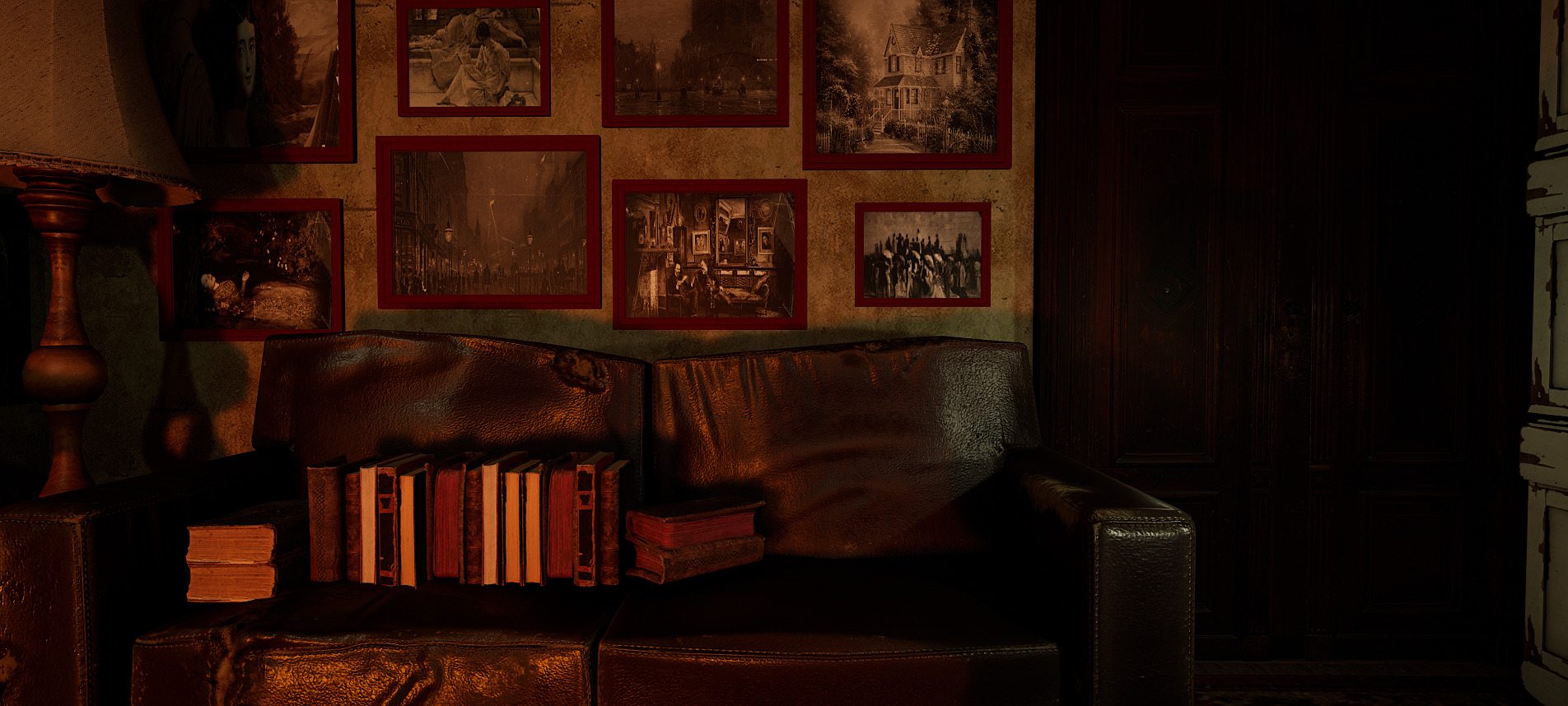 Victorian Nostalgia A Cozy Vintage Room Timeless Elegance 3D model_5