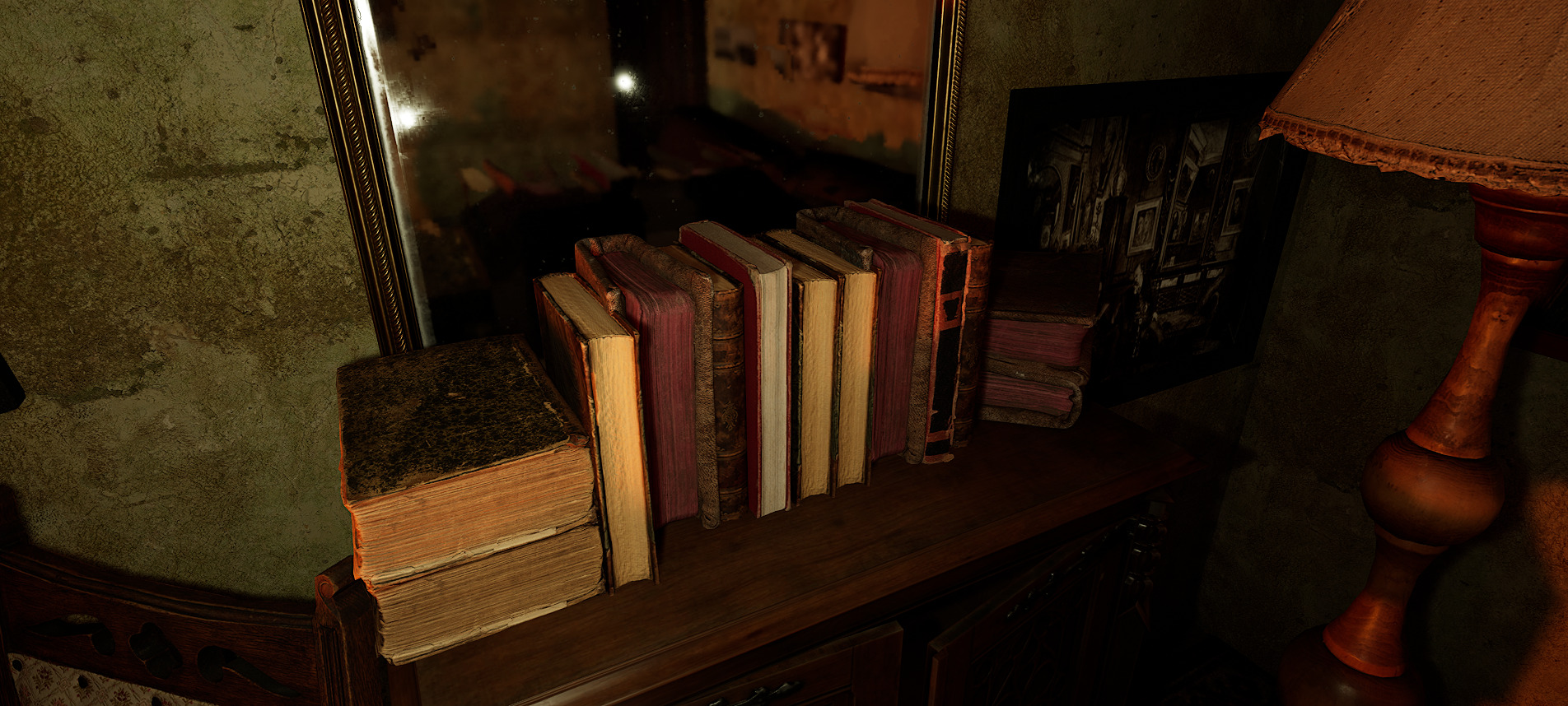 Victorian Nostalgia A Cozy Vintage Room Timeless Elegance 3D model_9