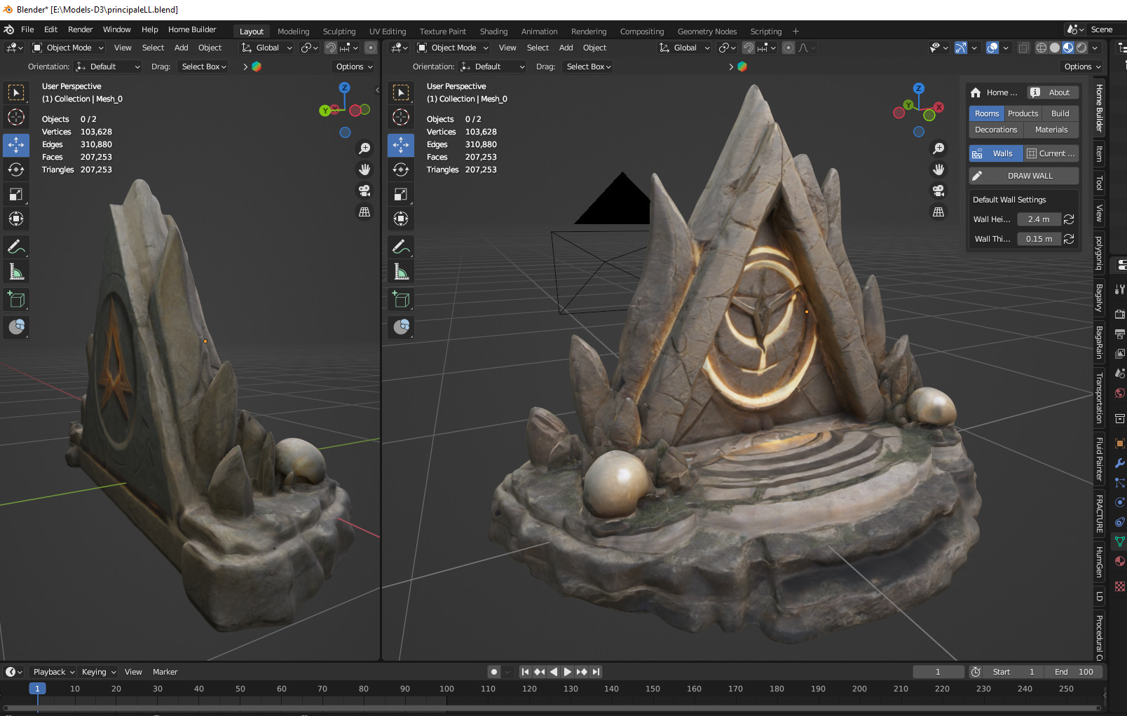 Stone Altar 011  3D model_4