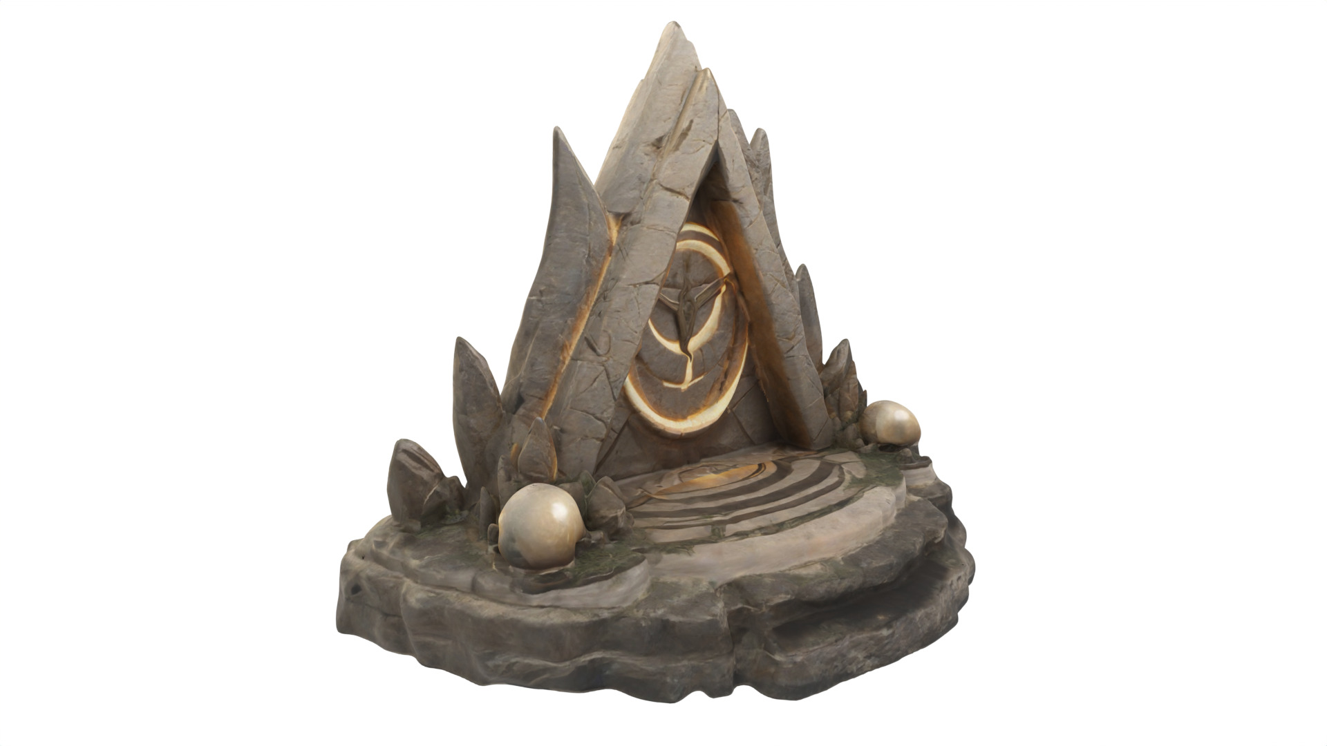 Stone Altar 011  3D model_2