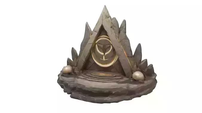 Stone Altar 011  3D model