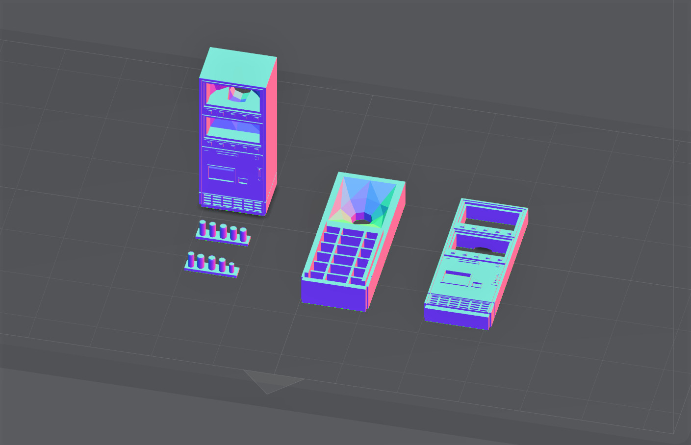 1-64 Scale 90s Japanese vending machine 3D print model_9