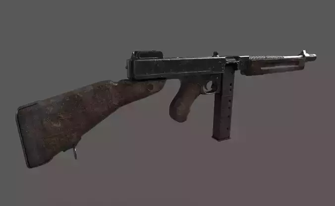 3D Model - Thompson Machine Gun