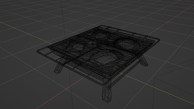barbeque Low-poly 3D model 7