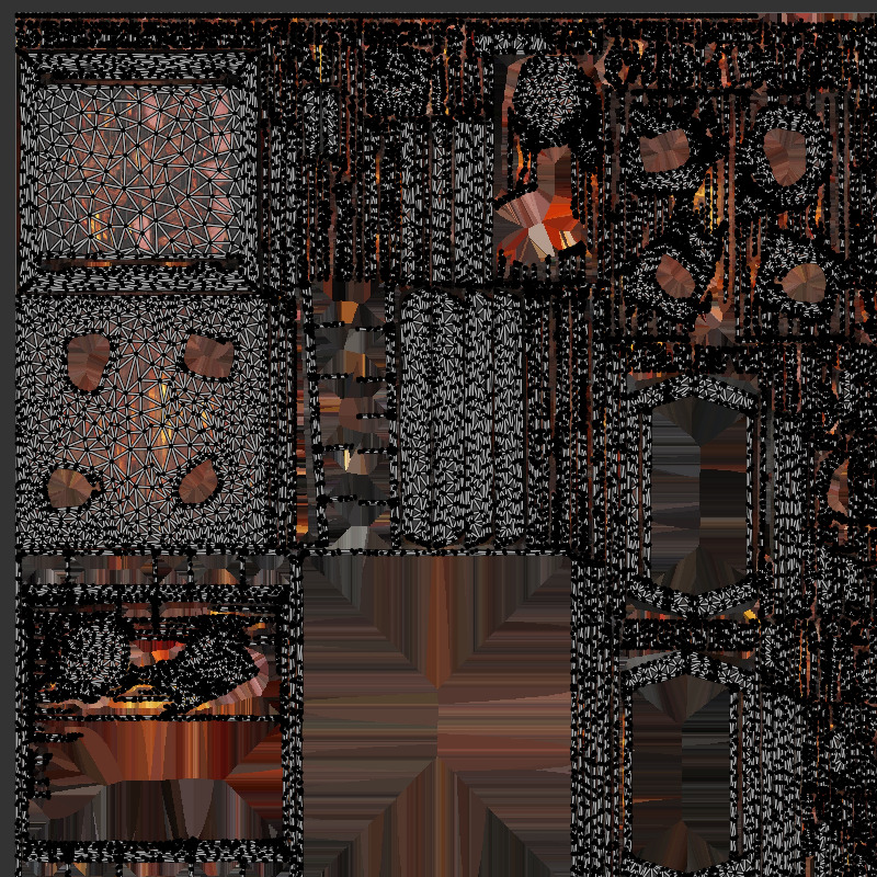 barbeque Low-poly 3D model_9