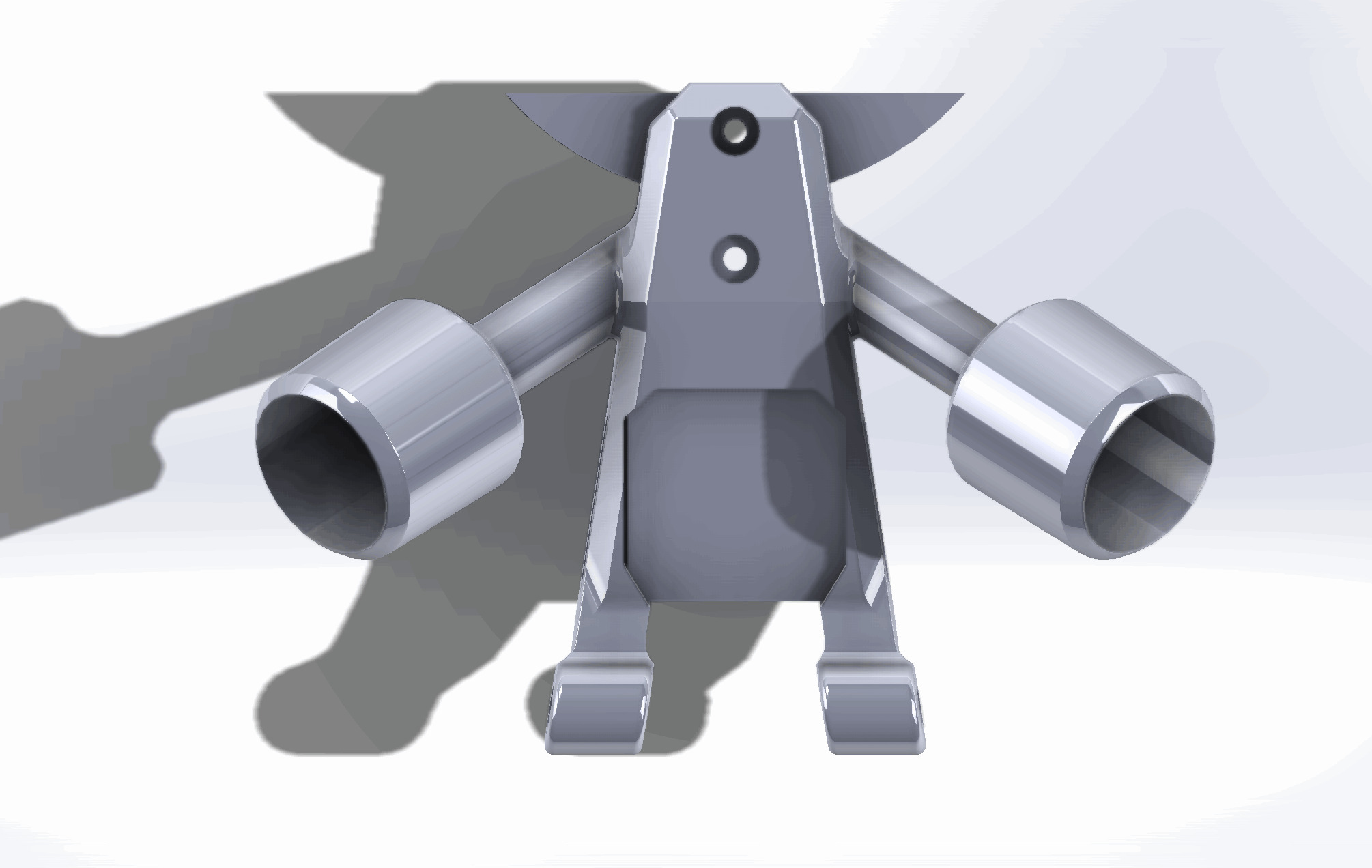 Foxeer Foxwhoop 35 M10Q-180 GPS RP1 ELRS WS Dual Antenna Mount Free 3D print model_5