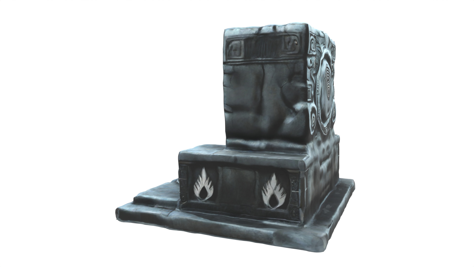 Stone Altar 012 3D model_5
