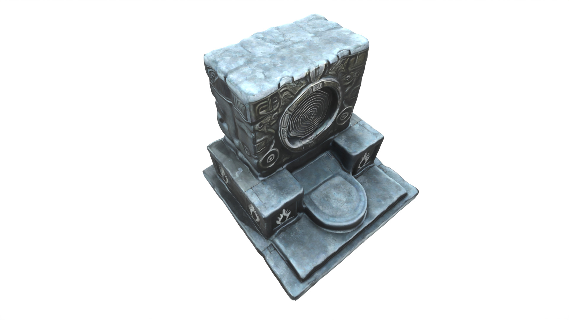 Stone Altar 012 3D model_3
