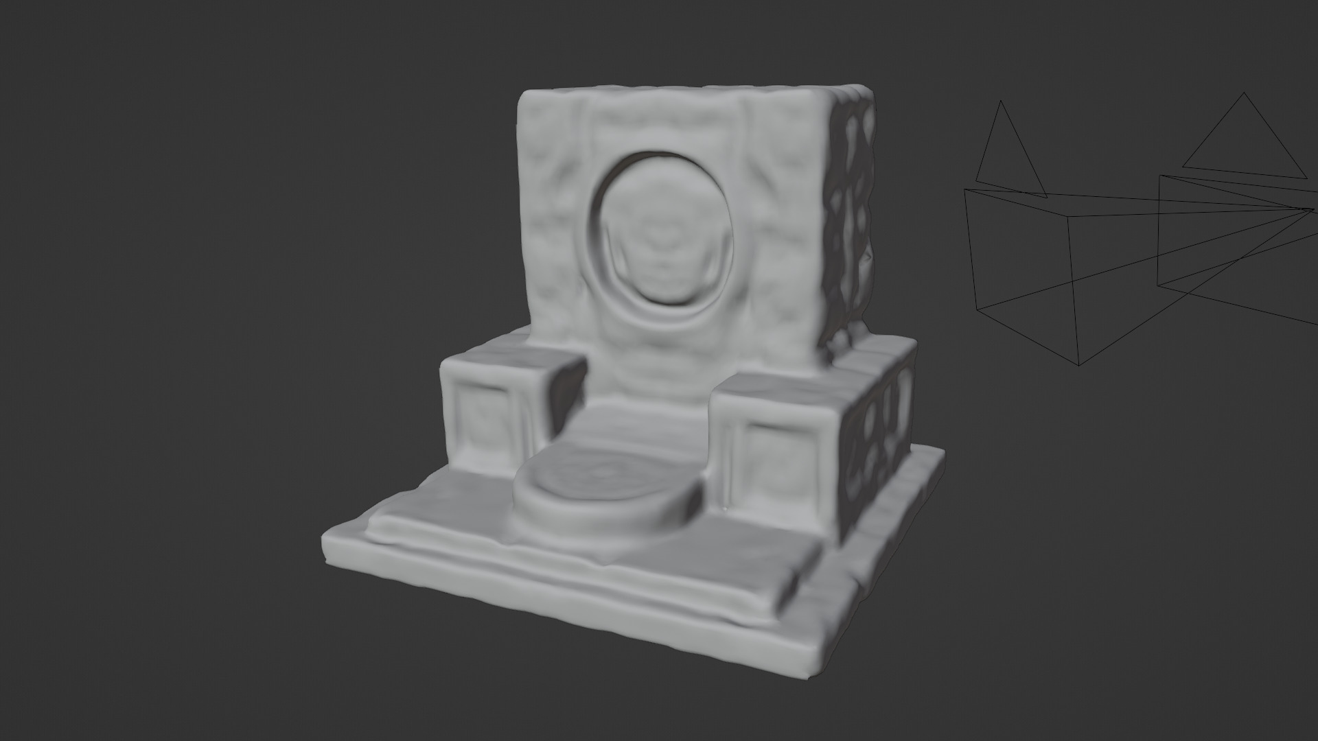 Stone Altar 012 3D model_7