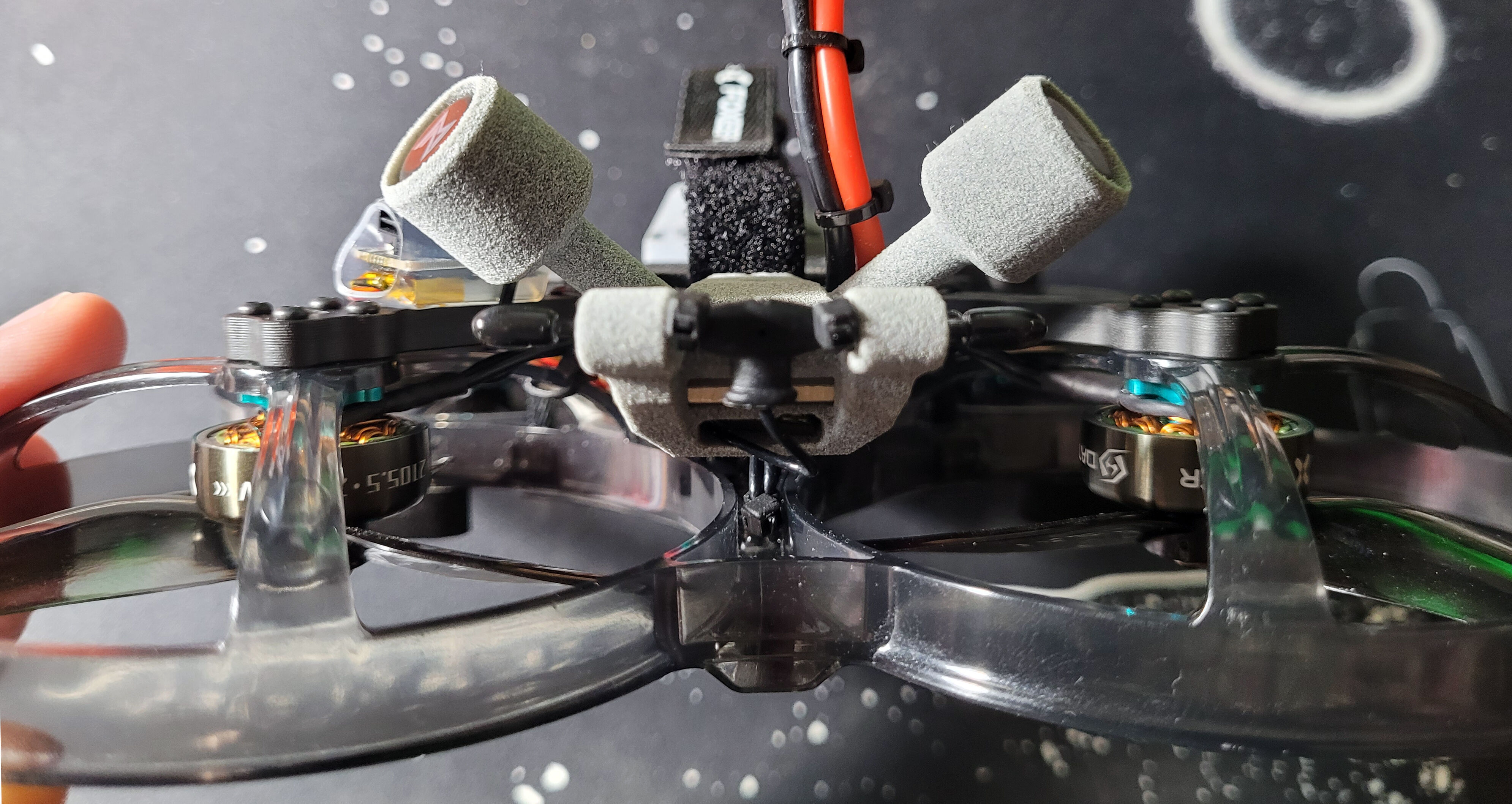 Foxeer Foxwhoop 35 WS-M181 GPS RP1 ELRS WS Dual Antenna Mount Free 3D print model_1