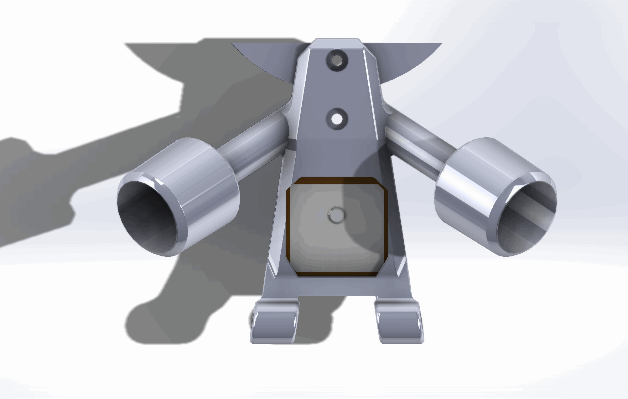 Foxeer Foxwhoop 35 WS-M181 GPS RP1 ELRS WS Dual Antenna Mount Free 3D print model_5