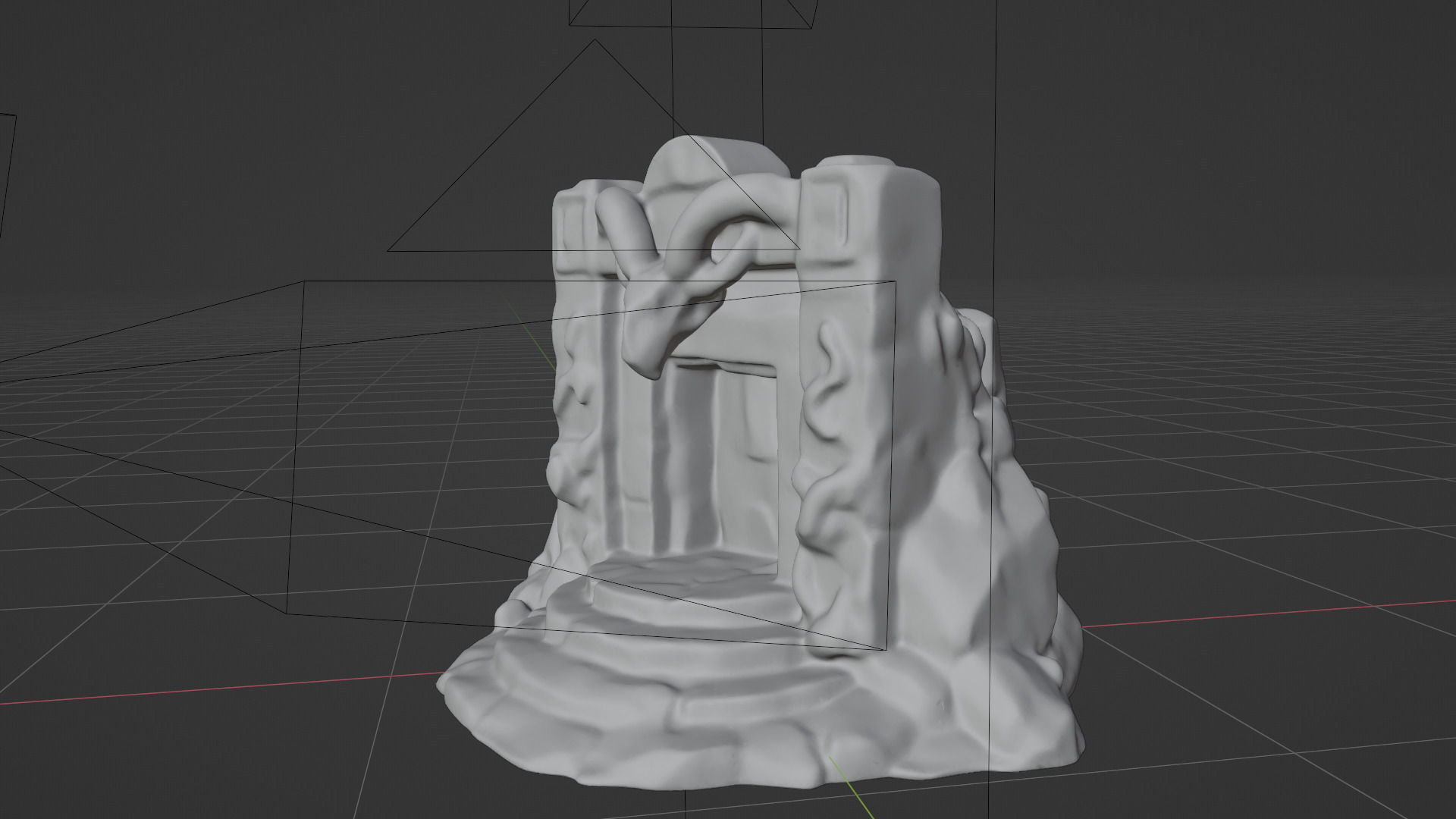 Stone Altar 013 3D model_7