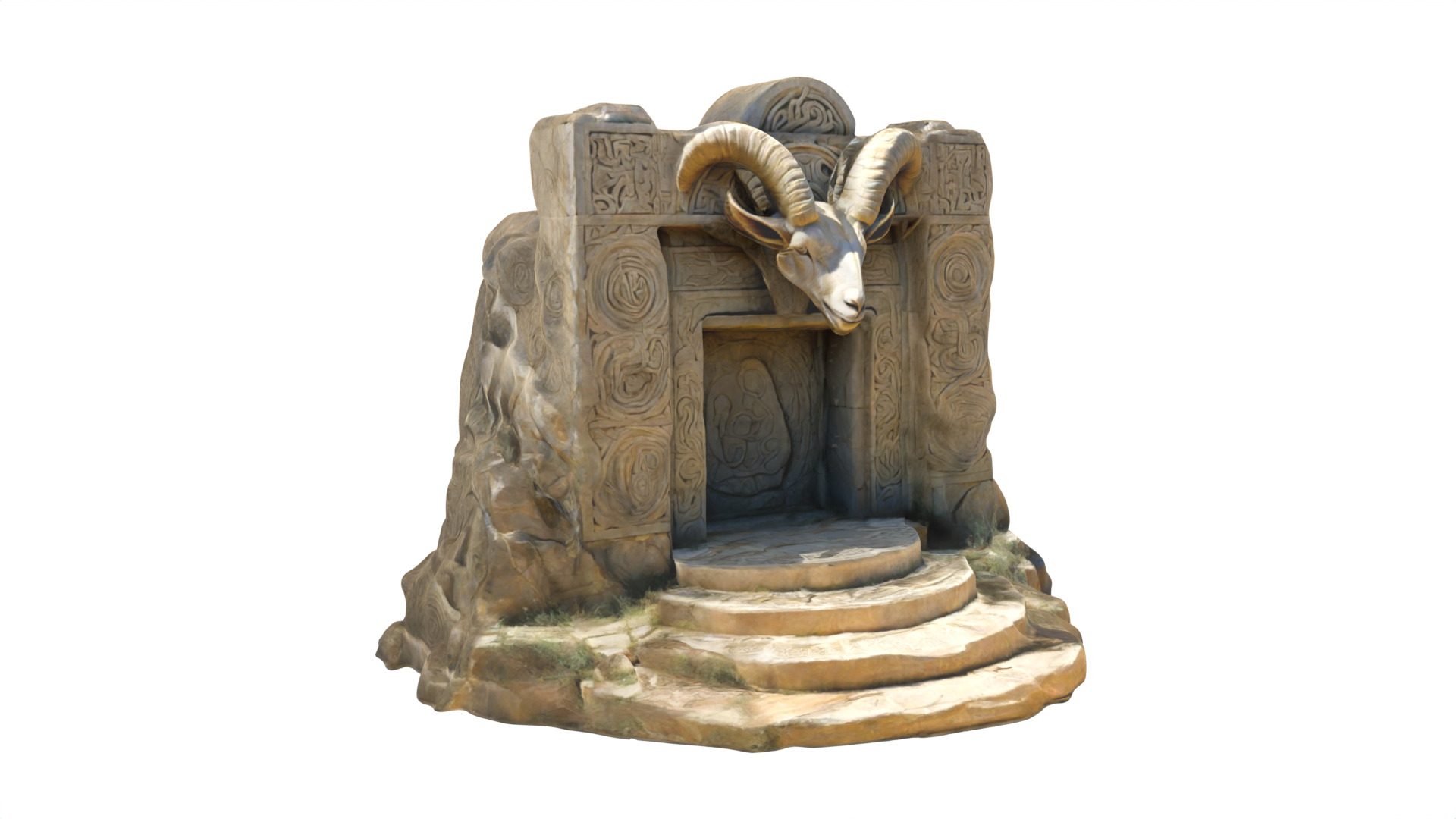 Stone Altar 013 3D model_2