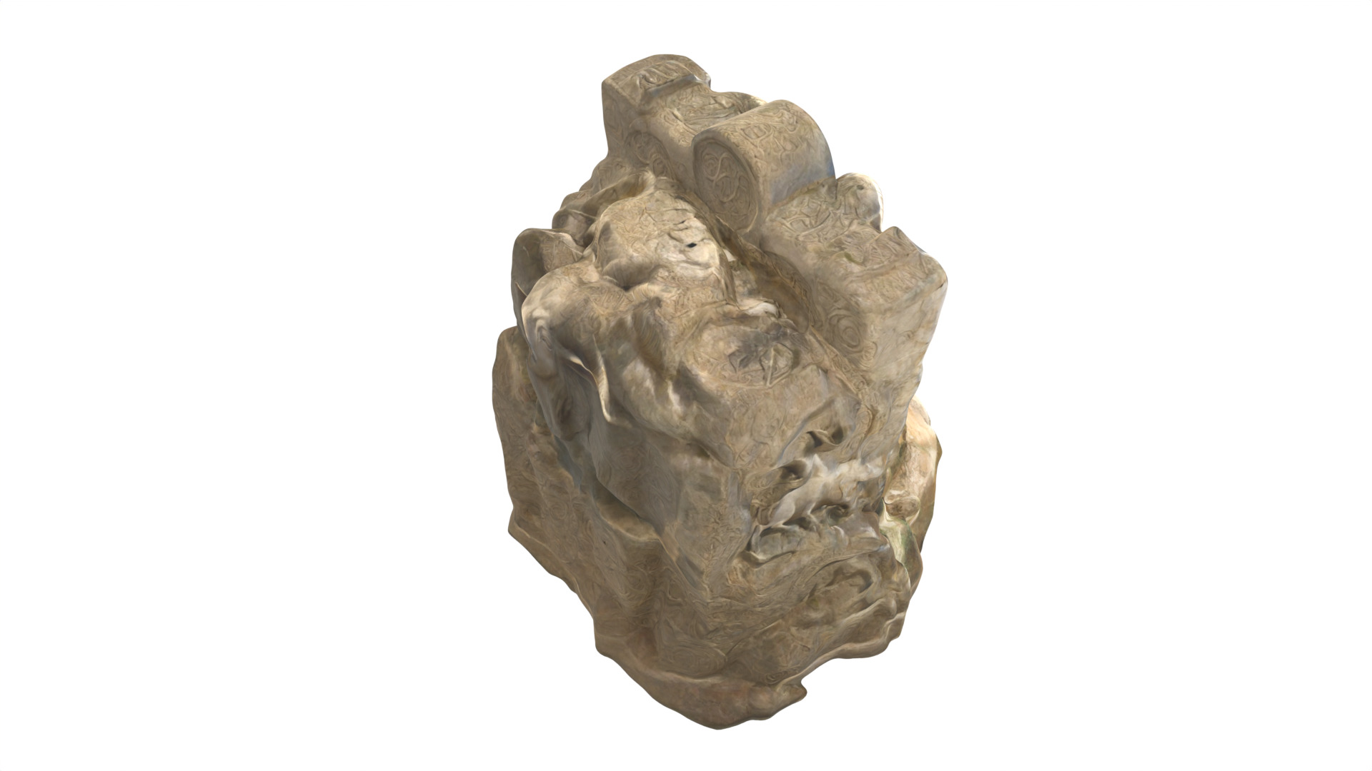 Stone Altar 013 3D model_4