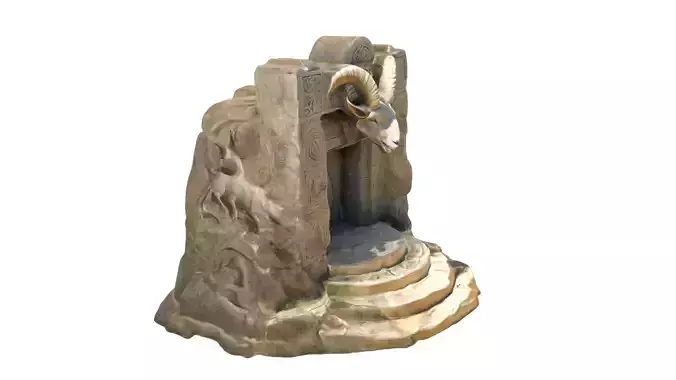 Stone Altar 013 3D model