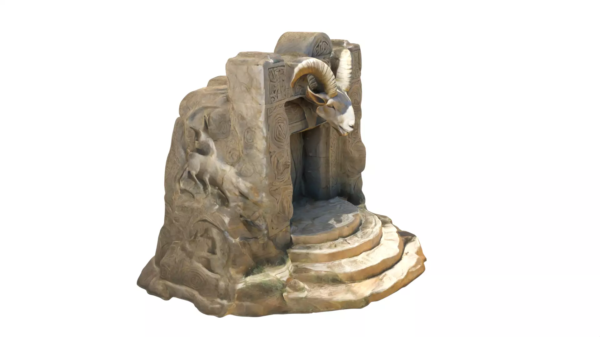 Stone Altar 013 3D model_0