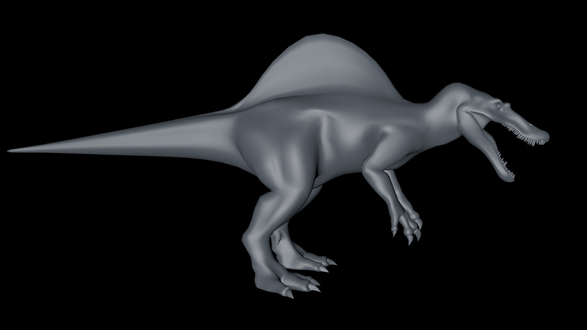 Spinosaurus Model Jurassic Park 3 3D model_2