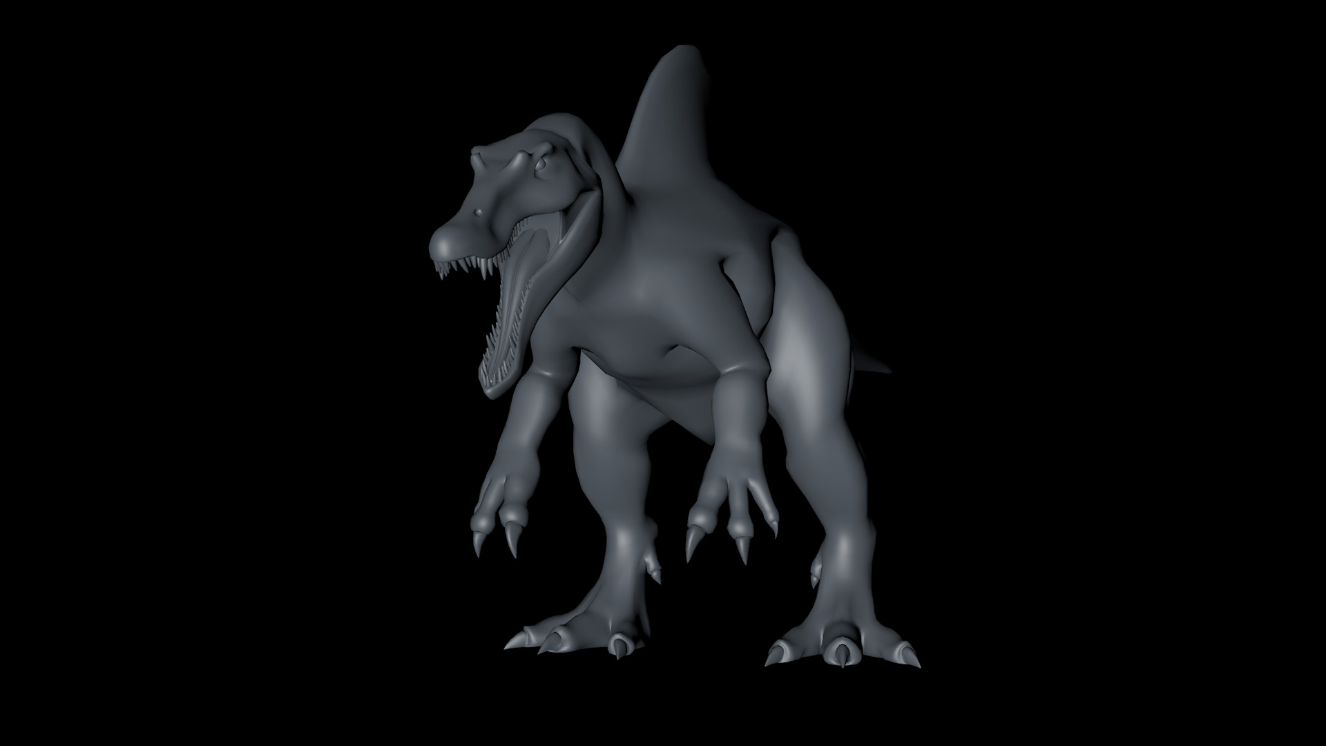 Spinosaurus Model Jurassic Park 3 3D model_1