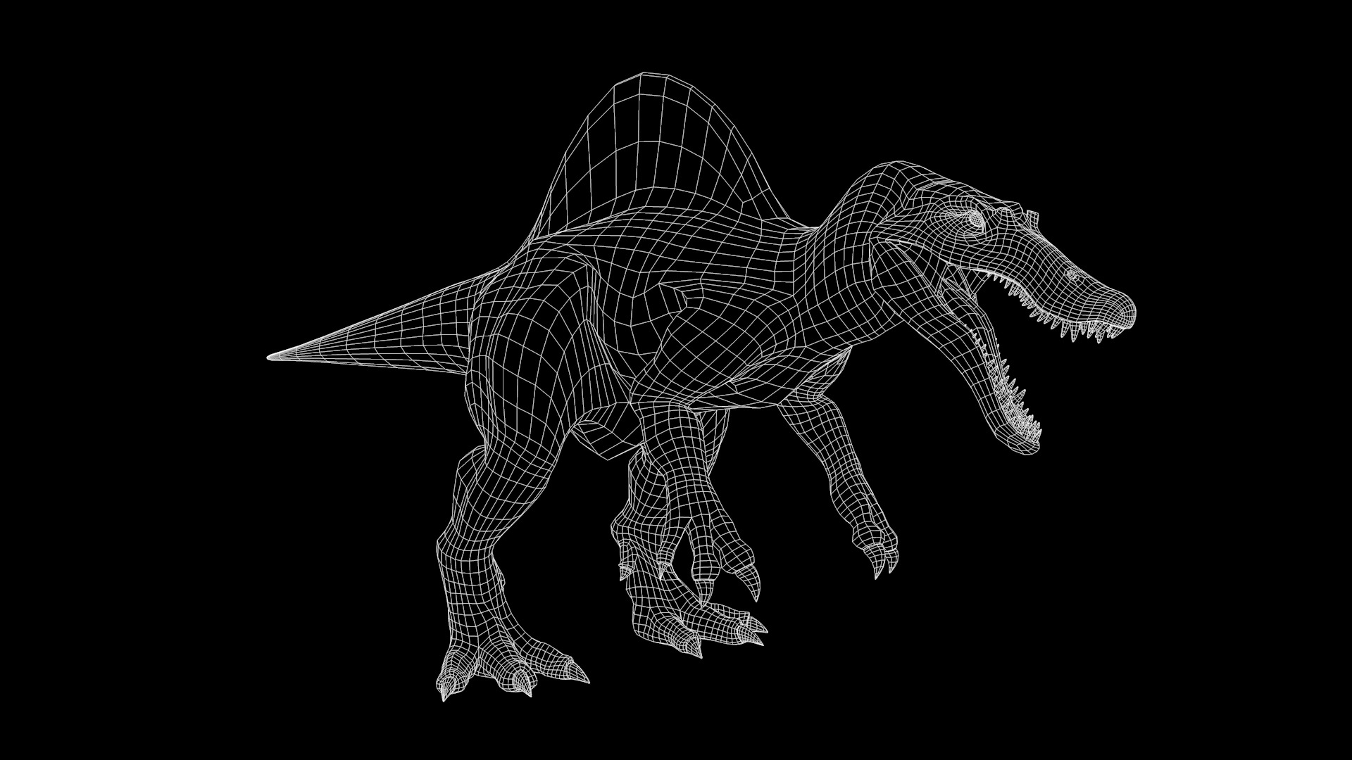Spinosaurus Model Jurassic Park 3 3D model_8