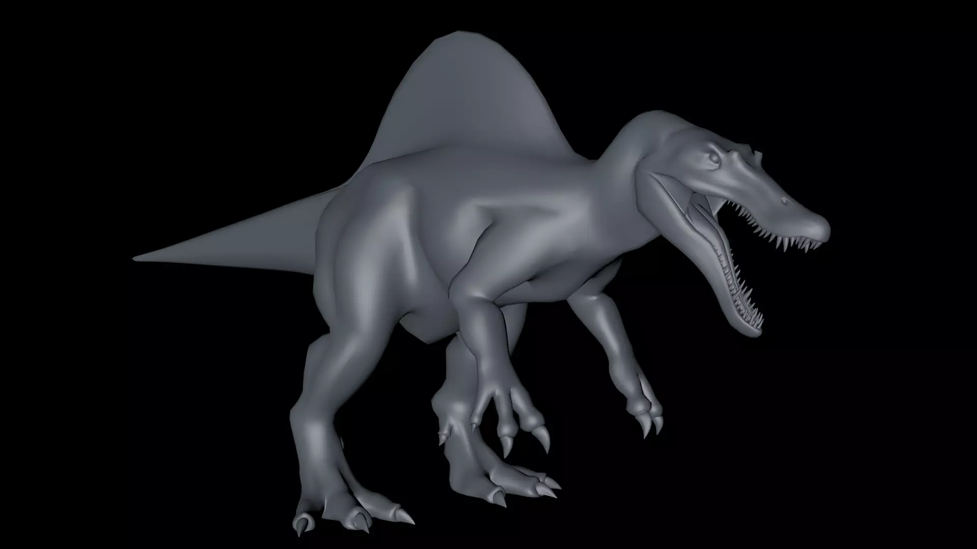 Spinosaurus Model Jurassic Park 3 3D model_0