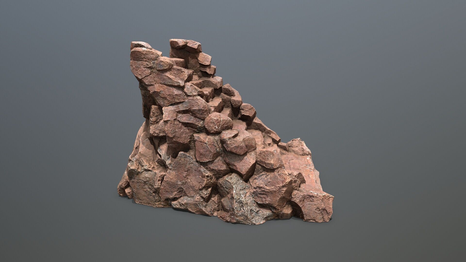 stairs Low-poly 3D model_10