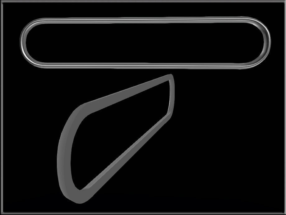 Simple Wire- Half 03 Low-poly 3D model_4