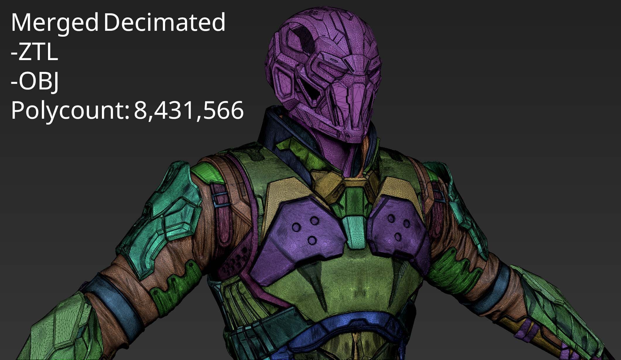 Sci-Fi Character Cerberus 3D model_13