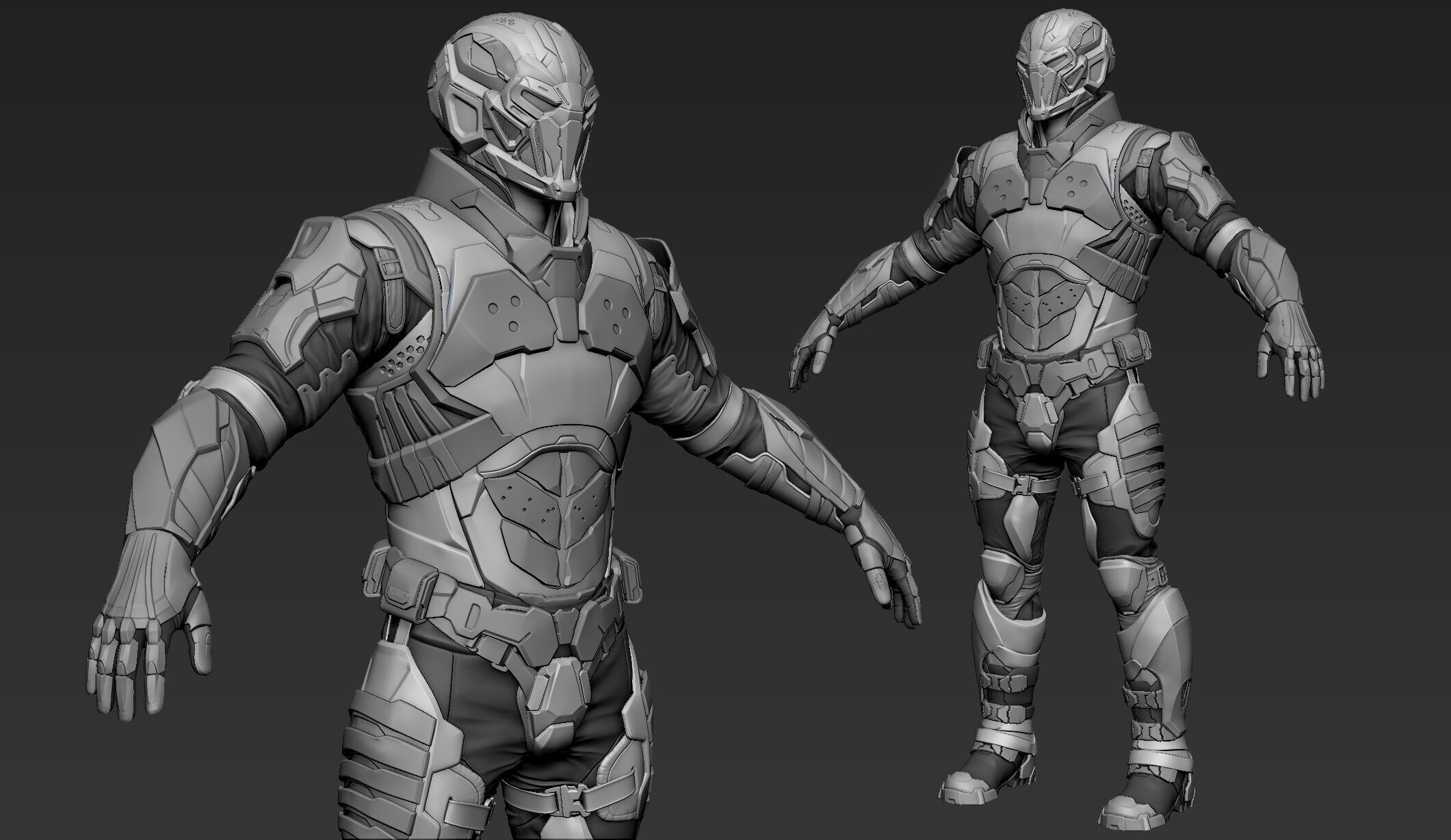 Sci-Fi Character Cerberus 3D model_1