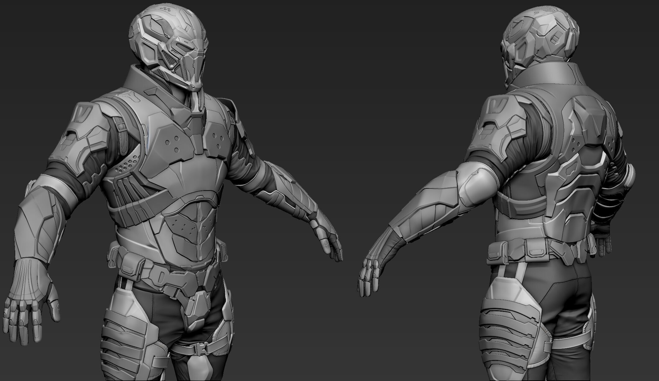 Sci-Fi Character Cerberus 3D model_7