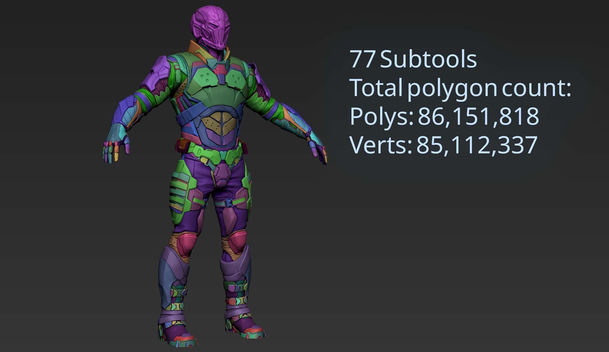 Sci-Fi Character Cerberus 3D model_12