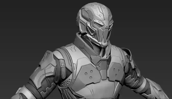 Sci-Fi Character Cerberus 3D model