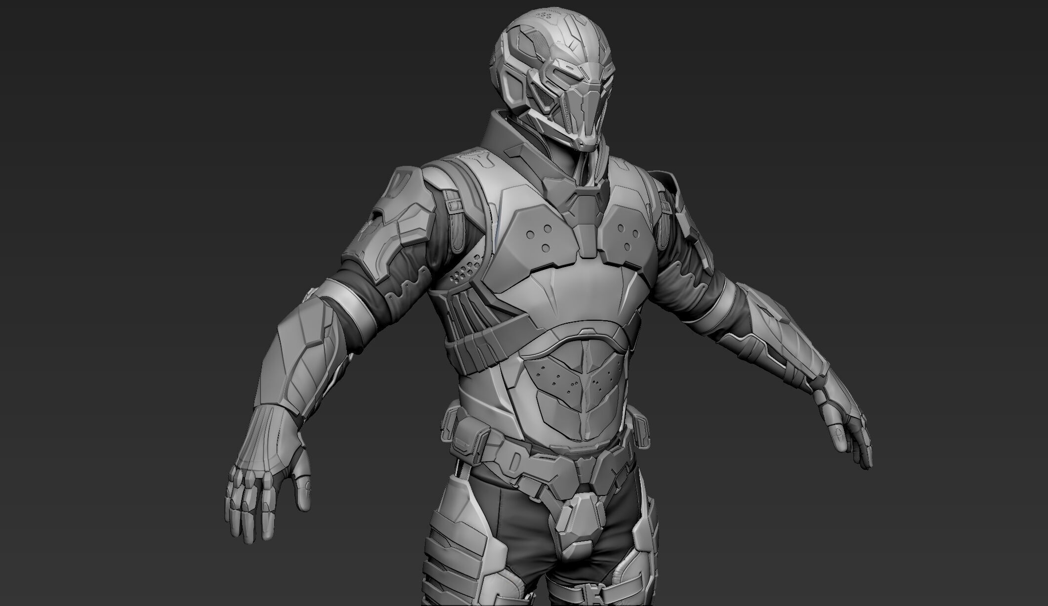 Sci-Fi Character Cerberus 3D model_2