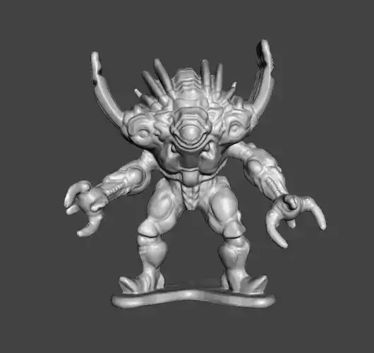 POWER RANGERS SILVER HORNS MONSTER PVC FIGURE MODEL TOY 3D print model