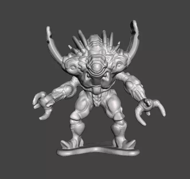 POWER RANGERS SILVER HORNS MONSTER PVC FIGURE MODEL TOY 3D print model_0