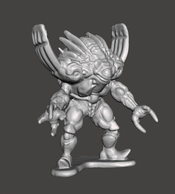 POWER RANGERS SILVER HORNS MONSTER PVC FIGURE MODEL TOY 3D print model_1