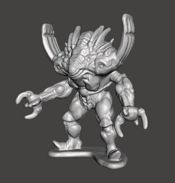 POWER RANGERS SILVER HORNS MONSTER PVC FIGURE MODEL TOY 3D print model_2