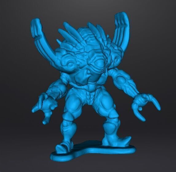 POWER RANGERS SILVER HORNS MONSTER PVC FIGURE MODEL TOY 3D print model_10