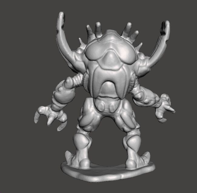 POWER RANGERS SILVER HORNS MONSTER PVC FIGURE MODEL TOY 3D print model_6